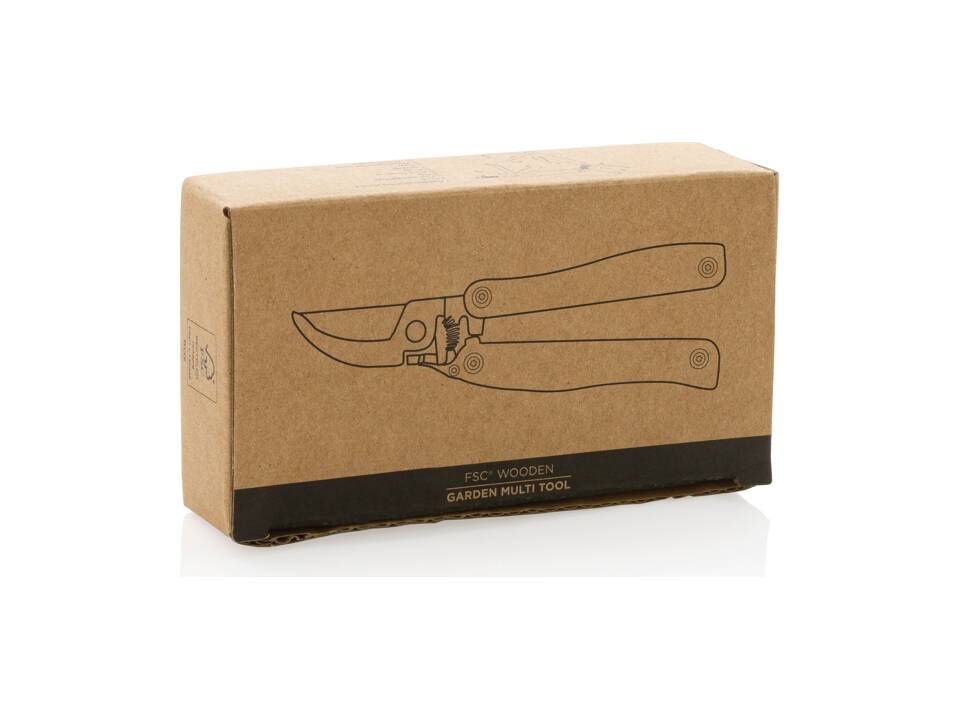FSC® wooden garden multi-tool 12