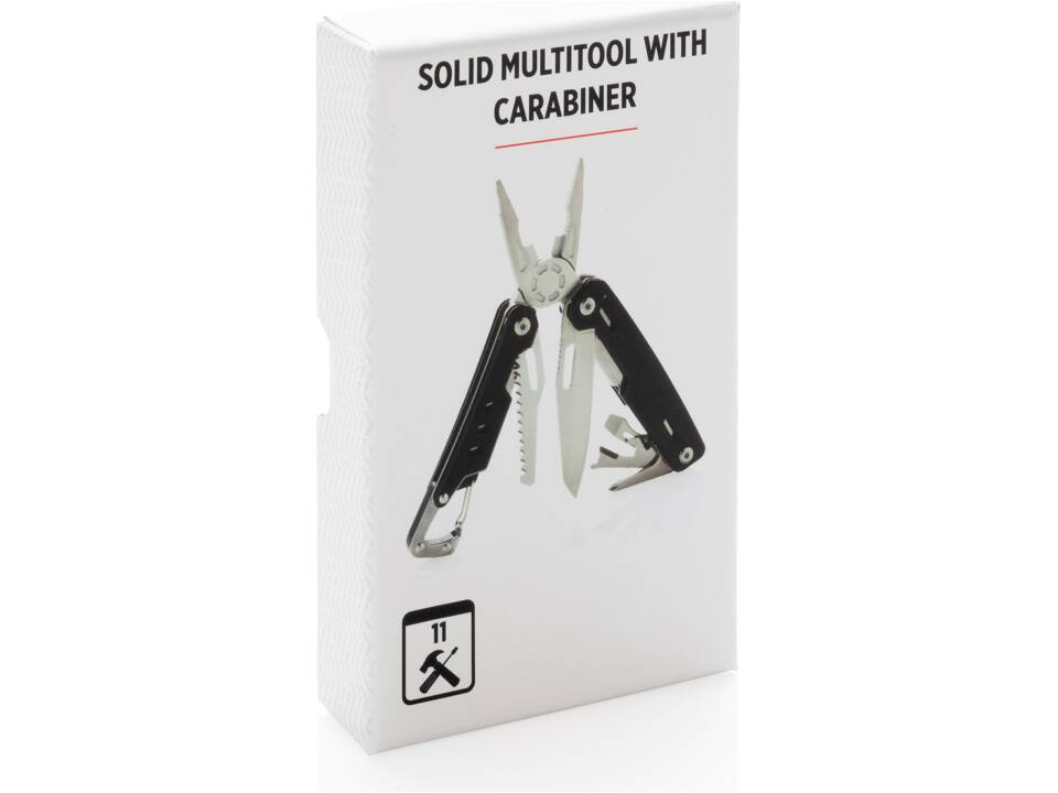 Solid multitool with carabiner 4