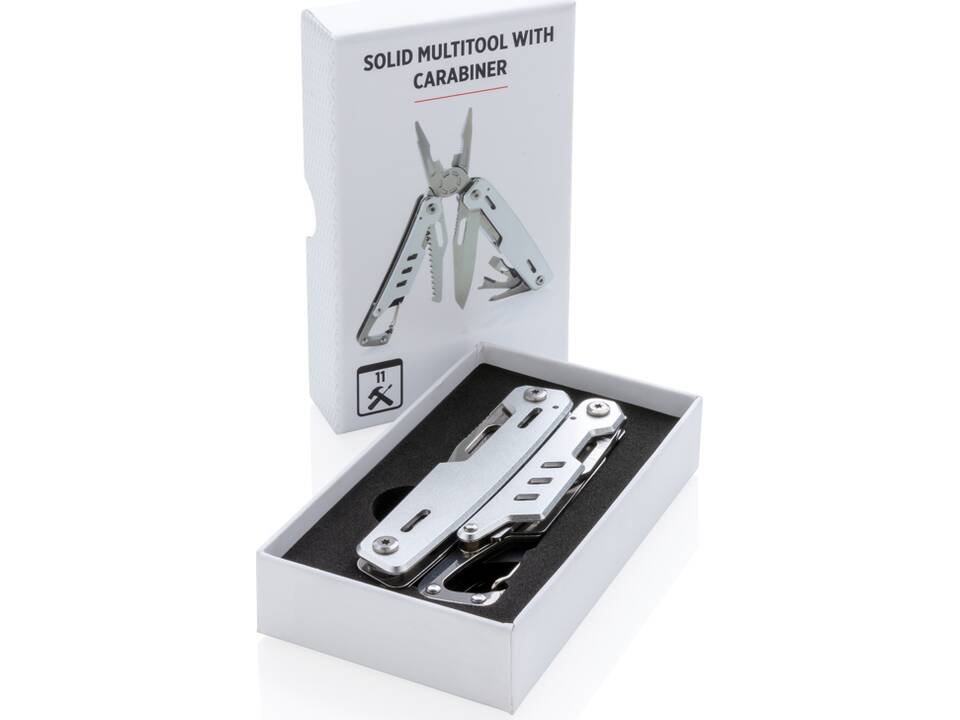 Solid multitool with carabiner 17