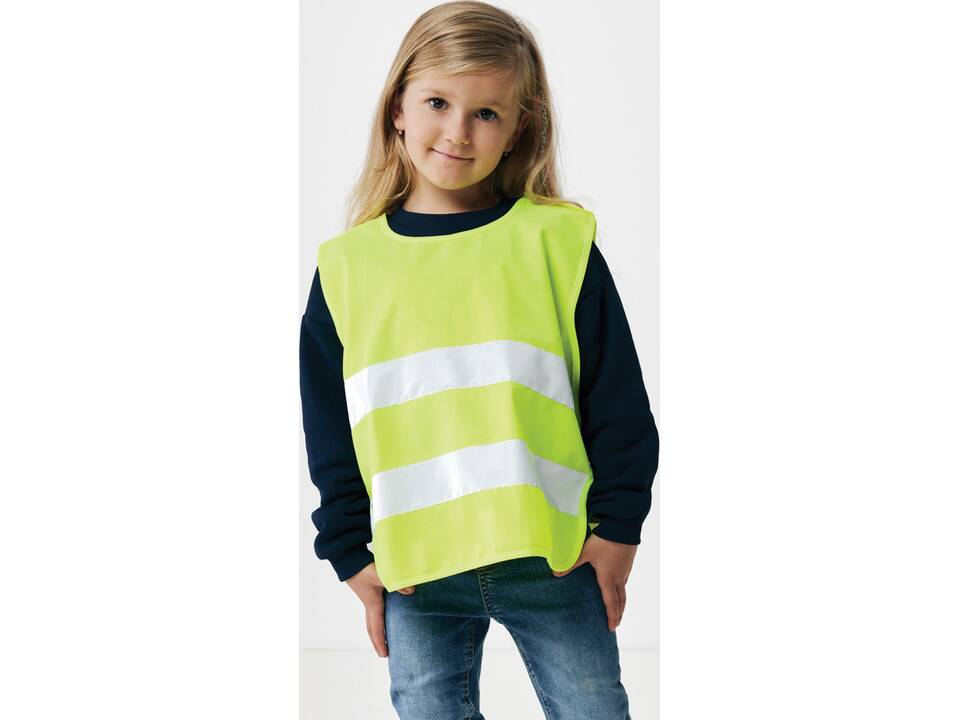 GRS recycled PET high-visibility safety vest 3-6 years 4