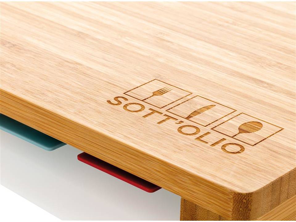 Cutting board with 4pcs hygienic boards 7