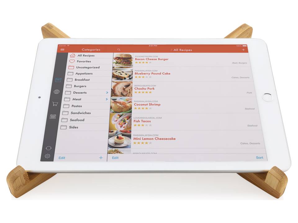 Bamboo portable laptop stand 6