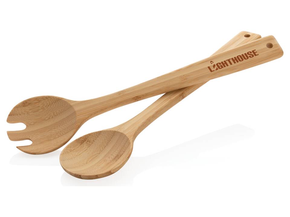 Ukiyo bamboo salad cutlery 2 pcs set 3