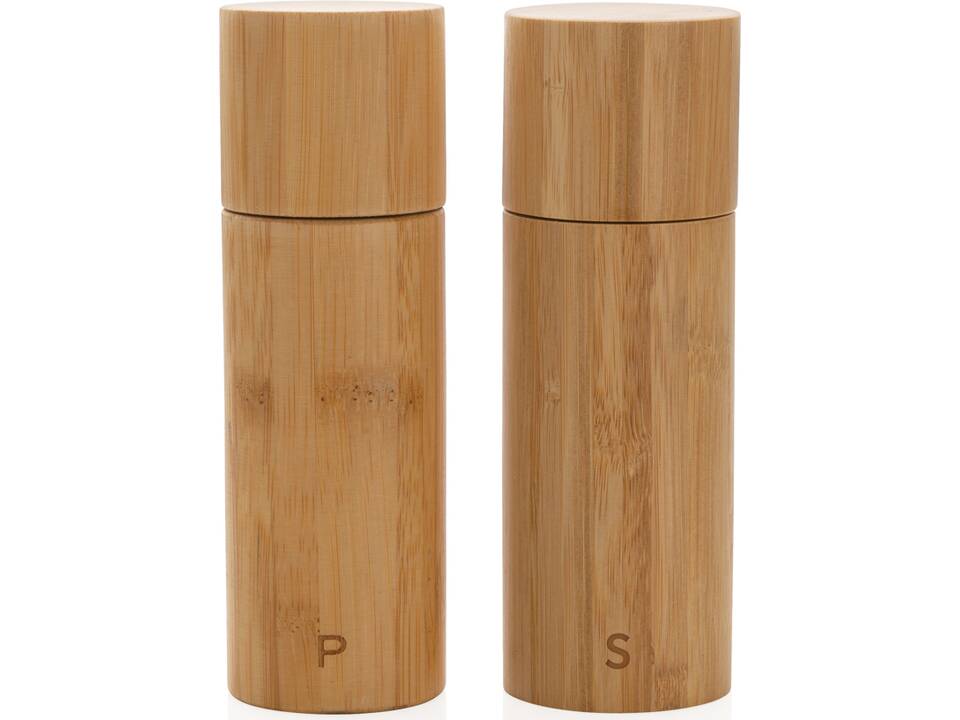 Ukiyo bamboo salt and pepper mill set 3