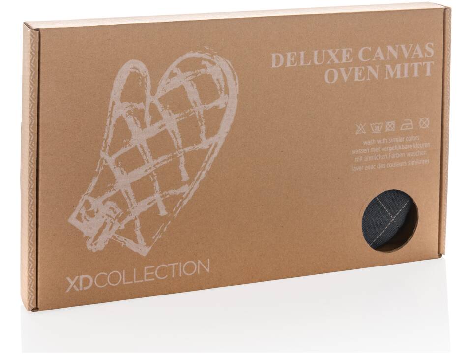 Deluxe canvas oven mitt 9