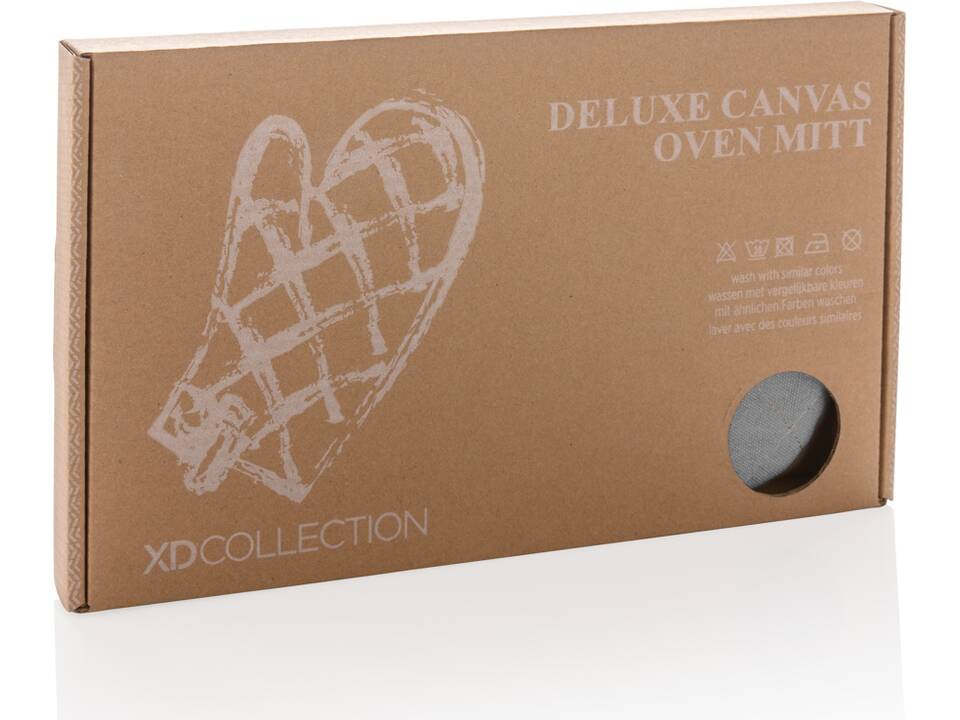 Deluxe canvas oven mitt 18