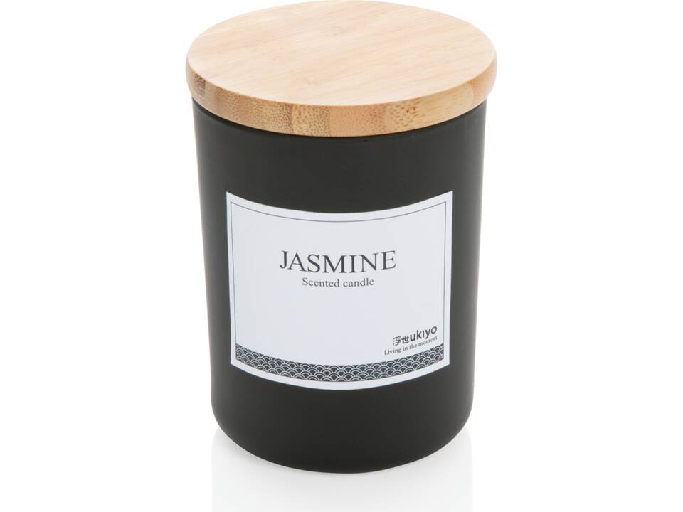 Ukiyo deluxe scented candle with bamboo lid 2