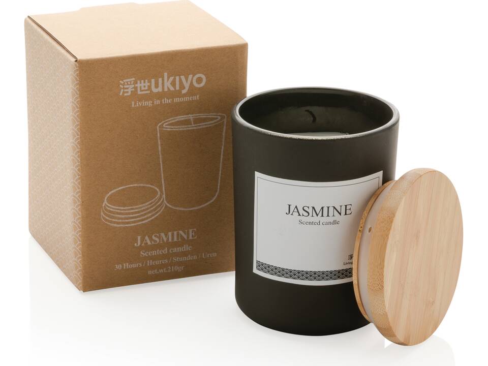 Ukiyo deluxe scented candle with bamboo lid 11