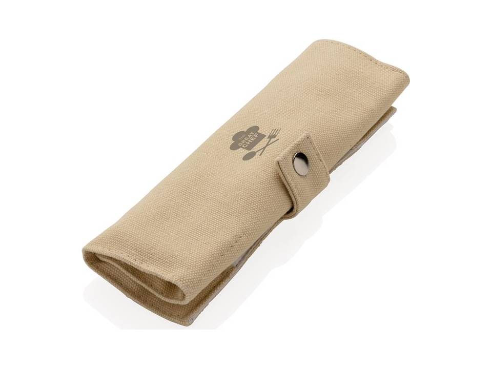 Reusable ECO bamboo travel cutlery set 1