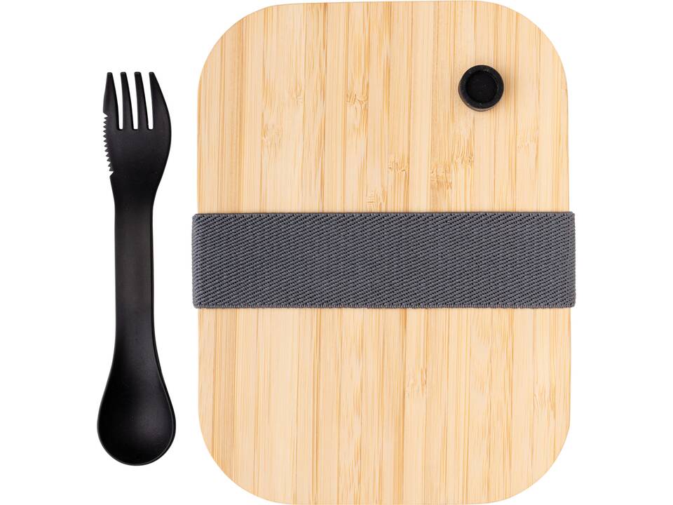 Glass bento box with bamboo lid 10