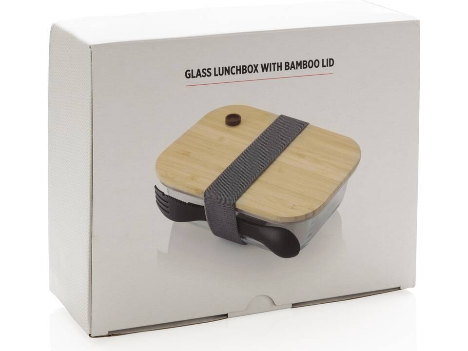 Glass bento box with bamboo lid 19