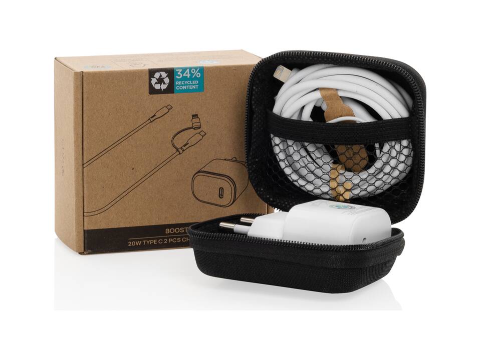 Boost RCS reycled PET 20W type C 2 pcs charging set 13