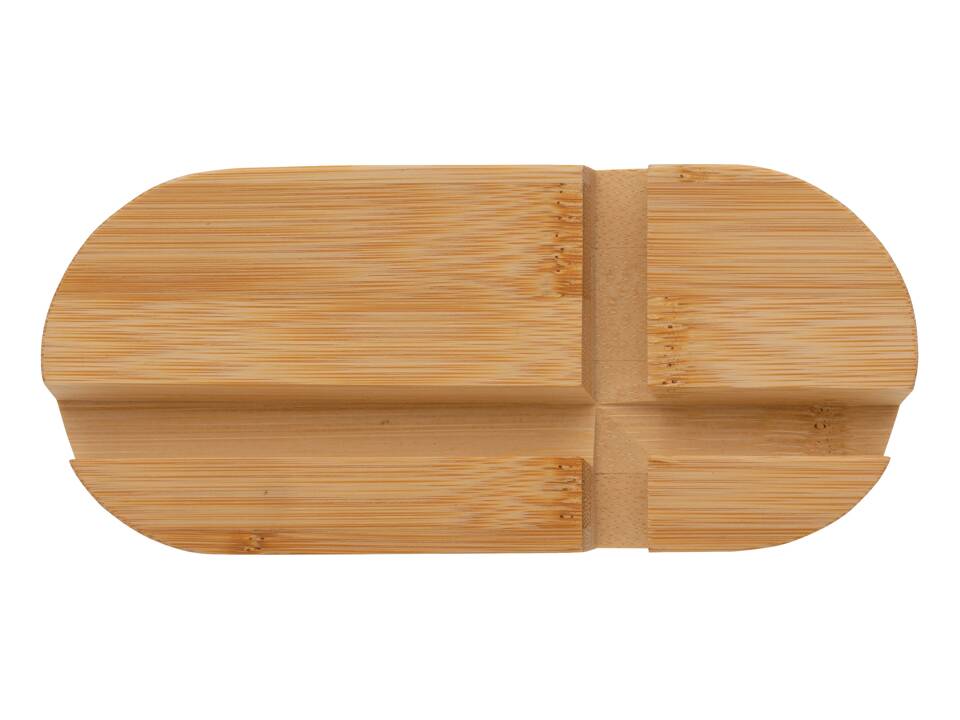 Bamboo tablet and phone holder 4