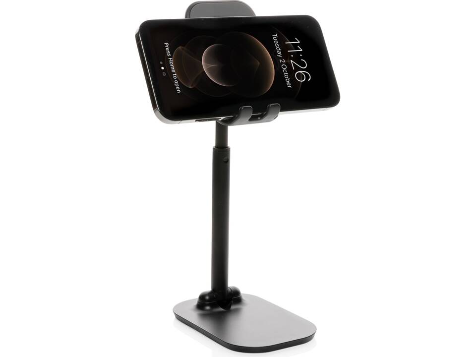 Swiss Peak Adjustable aluminium phone stand 1