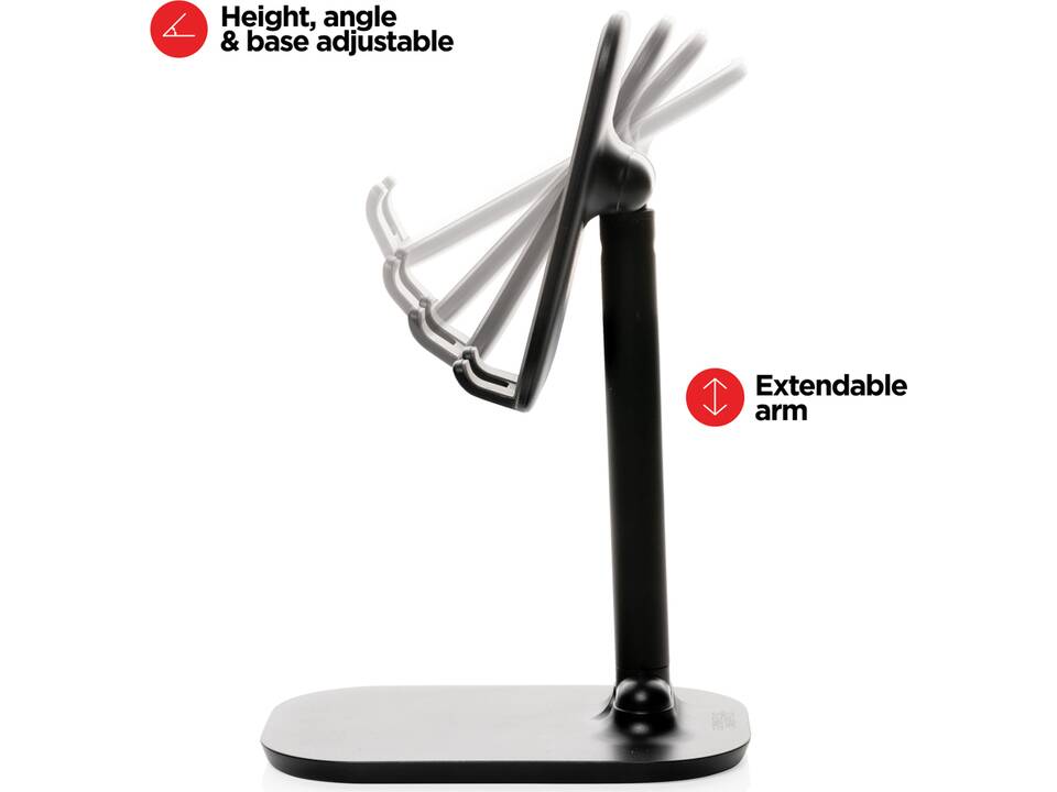 Swiss Peak Adjustable aluminium phone stand 6
