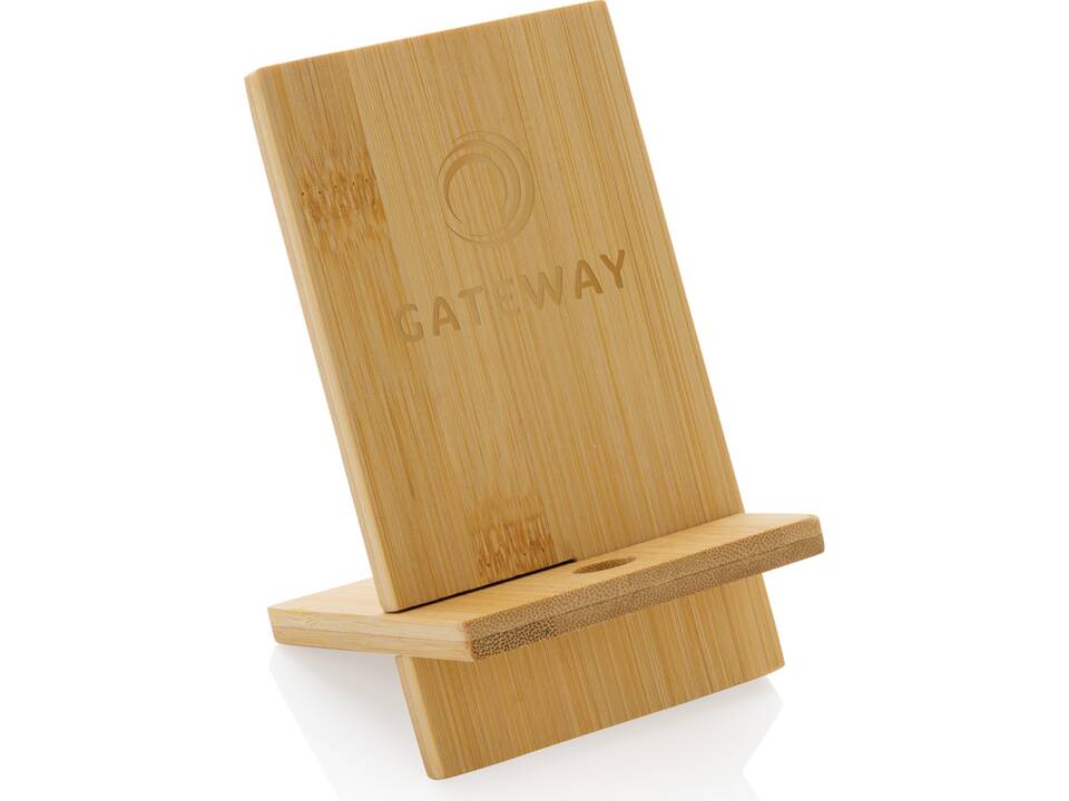 FSC® bamboo phone stand in FSC® kraft box 10