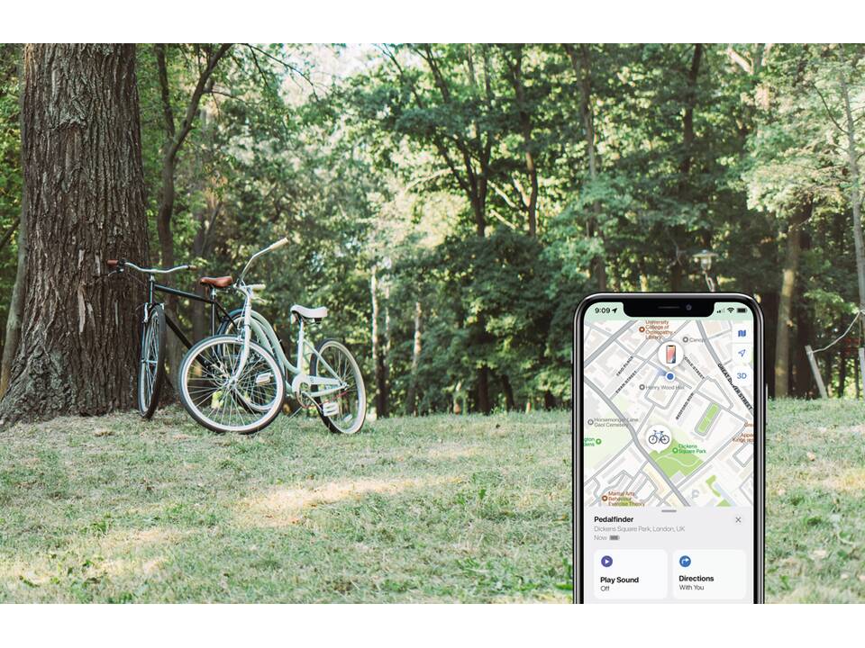 Pedalfinder bike bell with worldwide locating 12