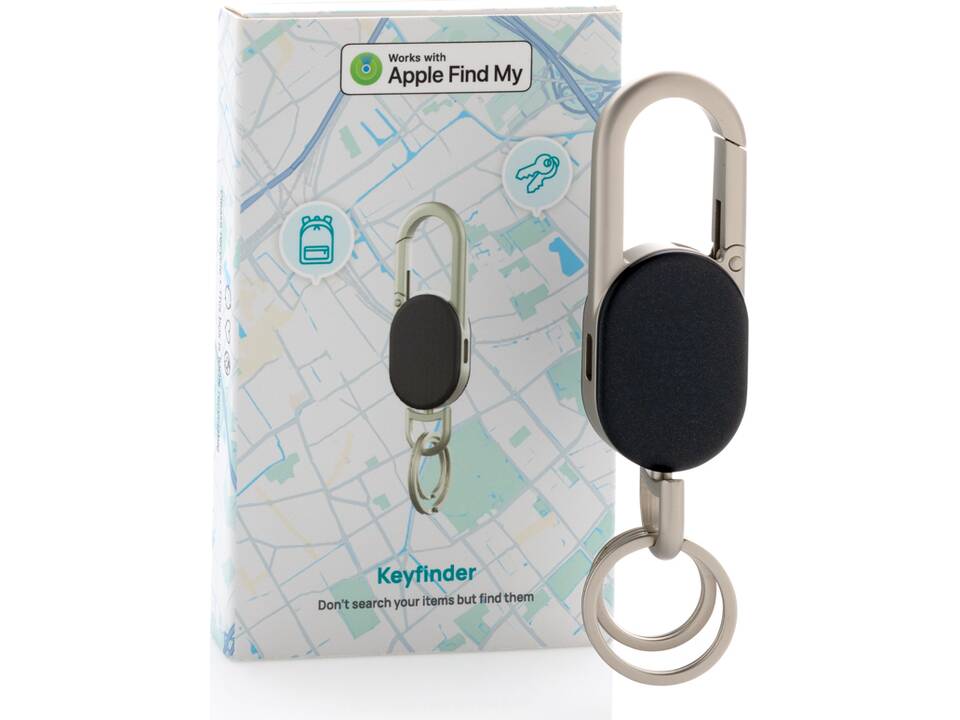 Keyfinder keychain with worldwide locating and USB C 10