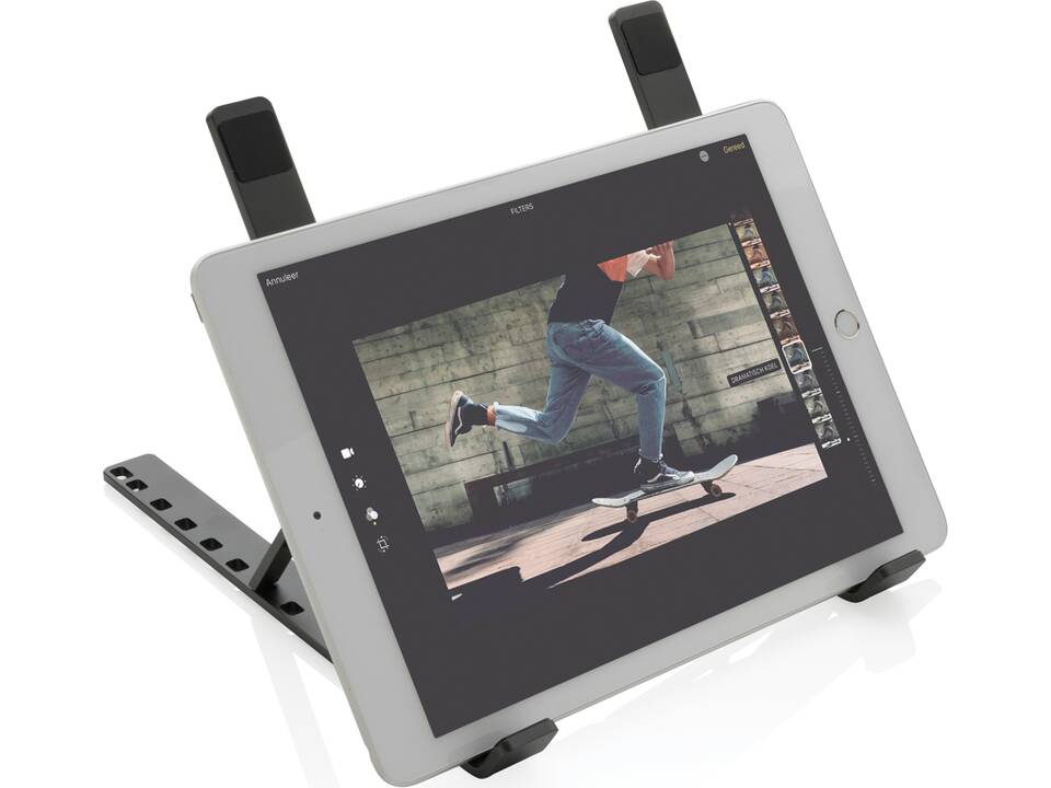 Terra RCS recycled aluminum universal laptop/tablet stand 1