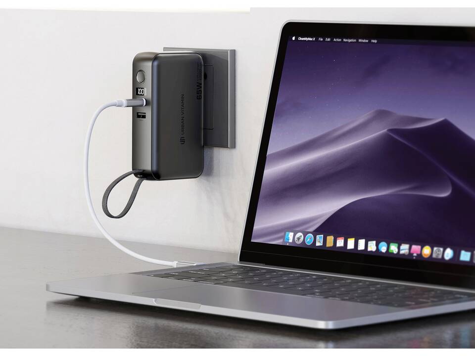 Urban Vitamin Eureka hybrid GANcharger 10000mah powerbank65W 17