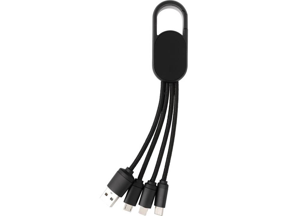 4-in-1 cable with carabiner clip 7