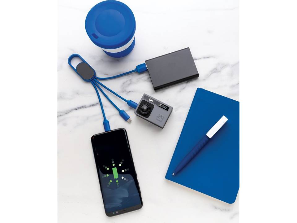 4-in-1 cable with carabiner clip 5