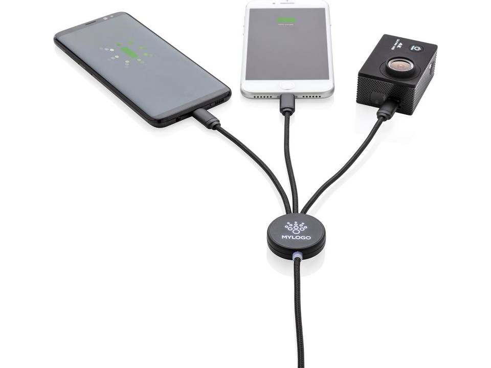 Light up logo 3-in-1 cable 7