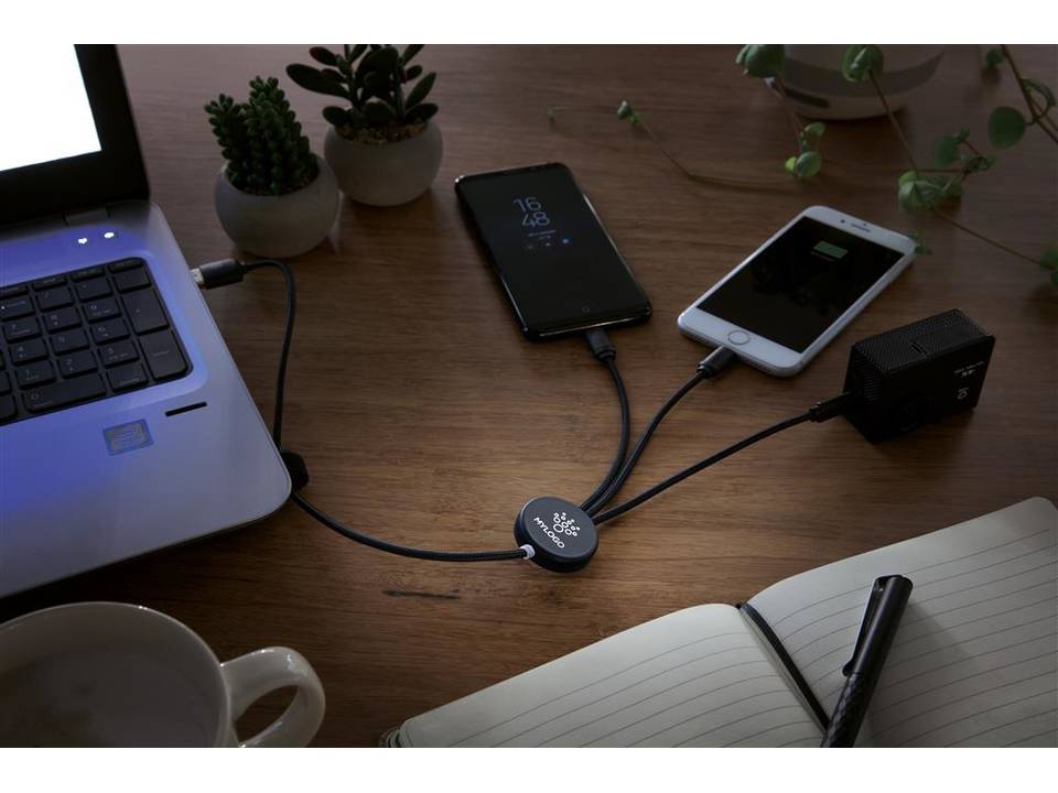 Light up logo 3-in-1 cable 8