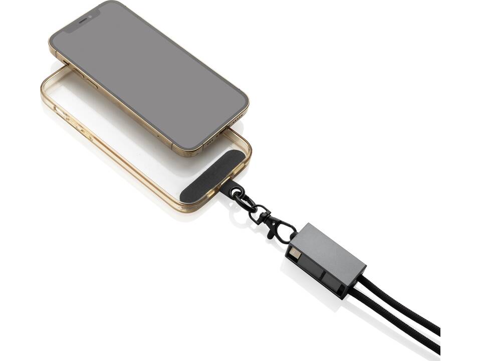 Terra RCS recycled PET phone cord with dual charge cable 3