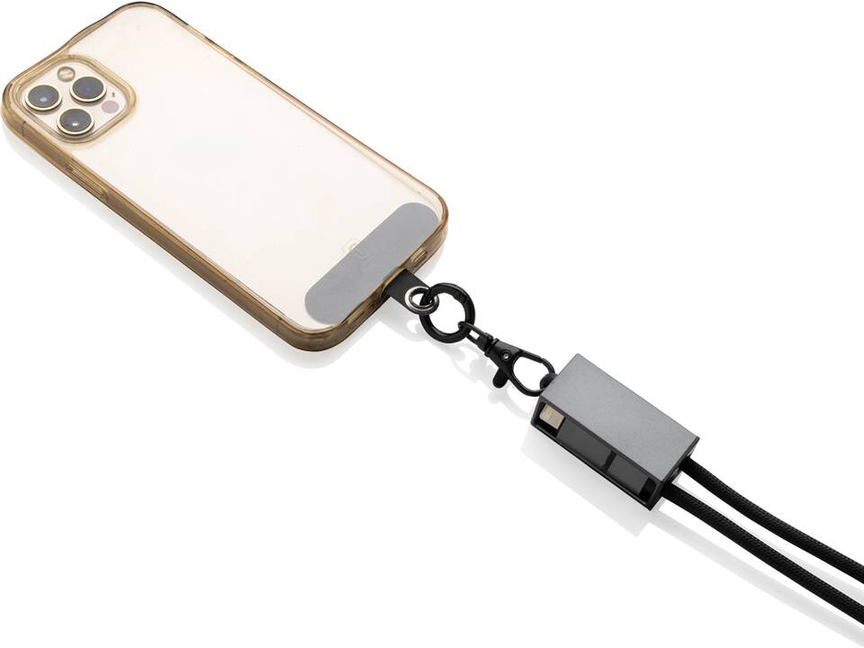 Terra RCS recycled PET phone cord with dual charge cable 5