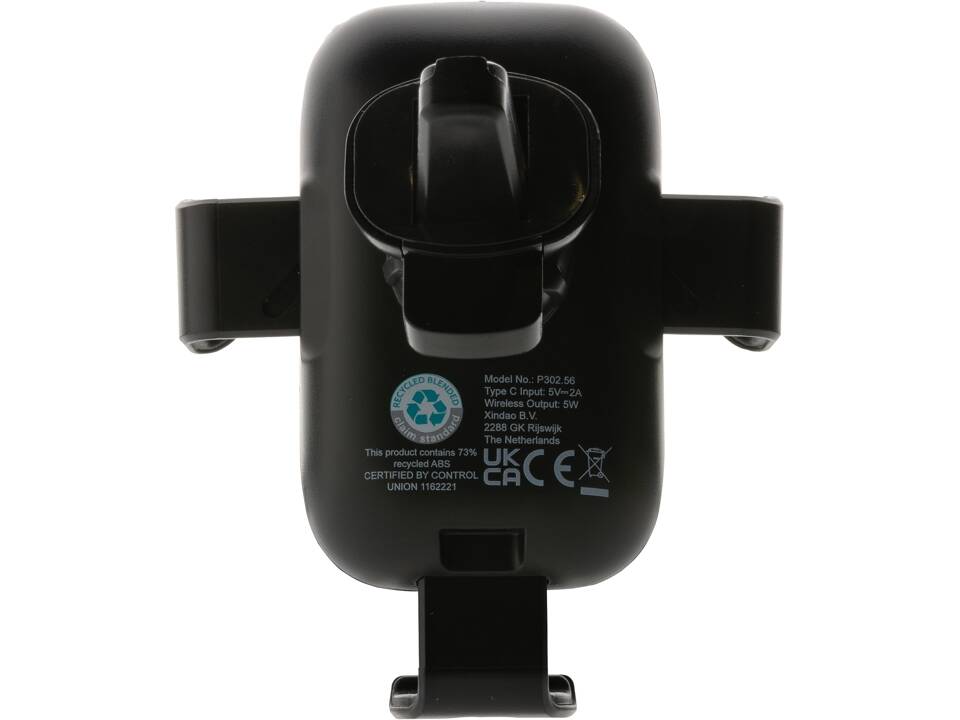 RCS recycled plastic 10W wireless charging car holder 3