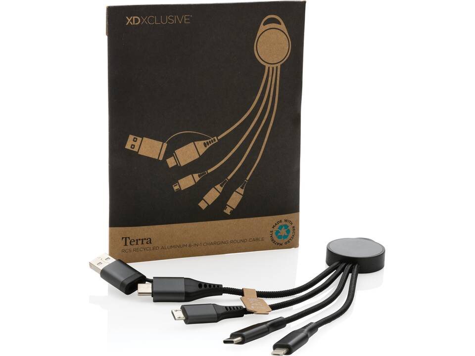 Terra RCS recycled aluminum 6-in-1 charging cable 7
