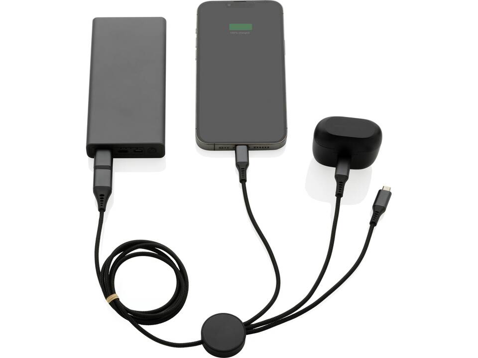 Terra RCS recycled aluminum 120 cm 6-in-1 cable 2