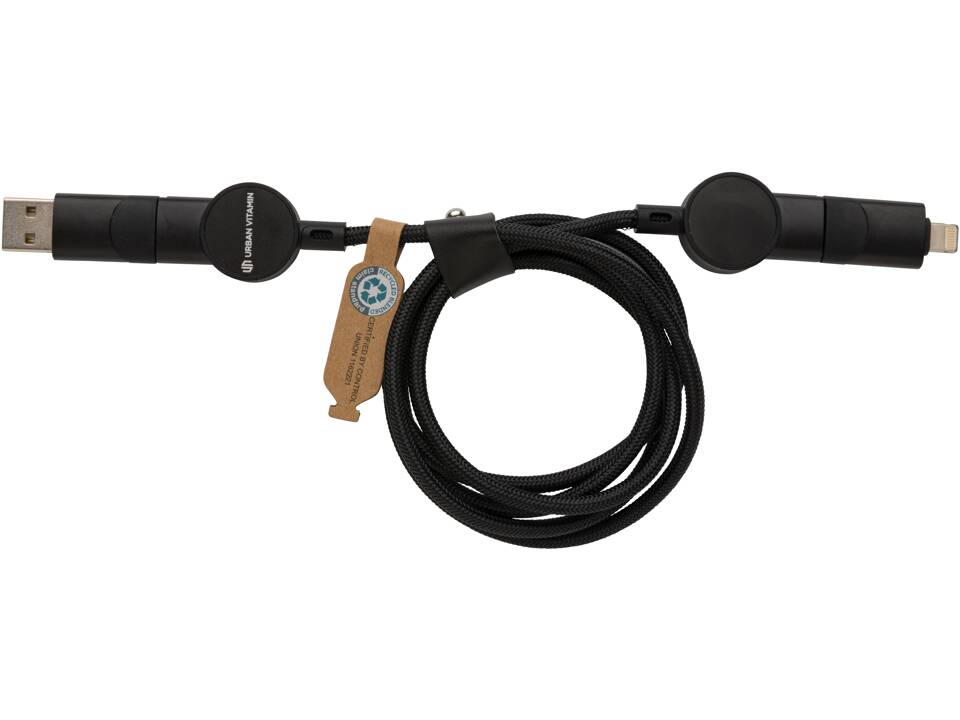 Oakland RCS recycled plastic 6-in-1 fast charging 45W cable 2