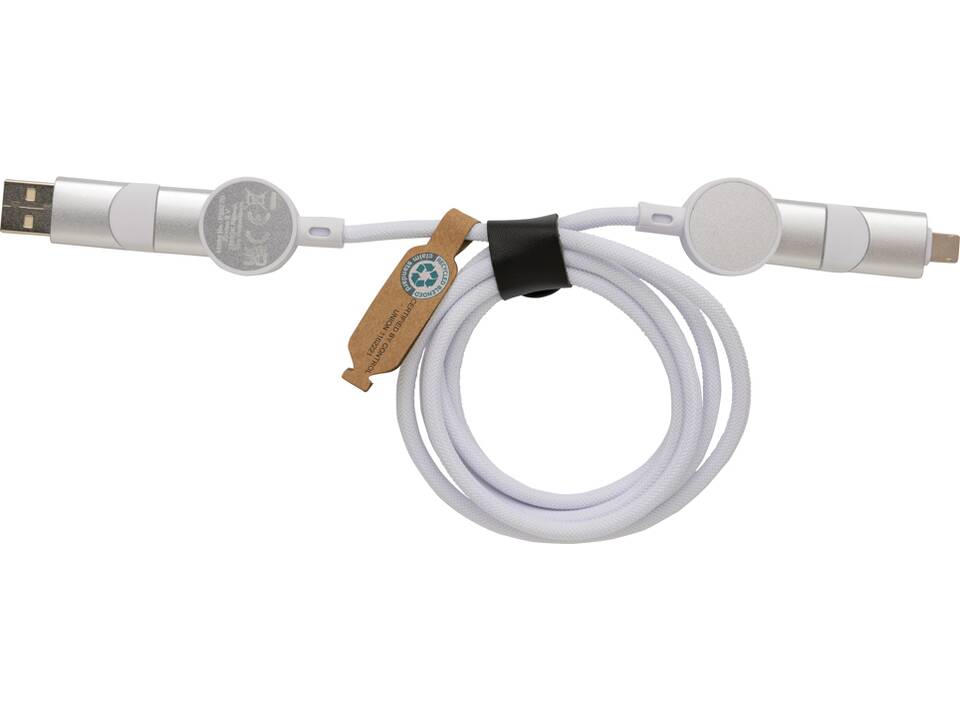 Oakland RCS recycled plastic 6-in-1 fast charging 45W cable 11