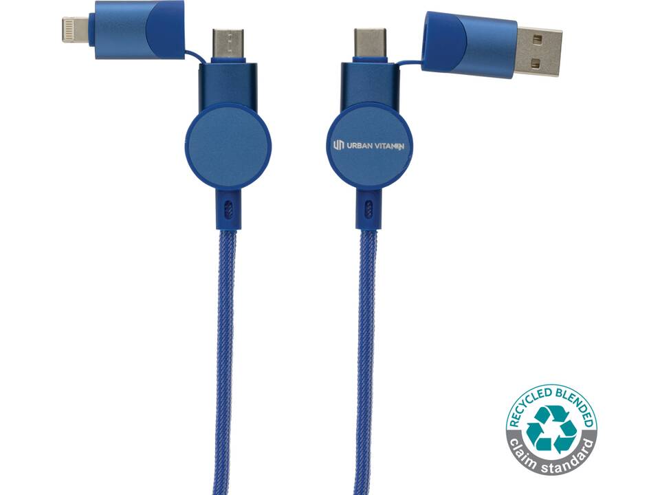 Oakland RCS recycled plastic 6-in-1 fast charging 45W cable 16