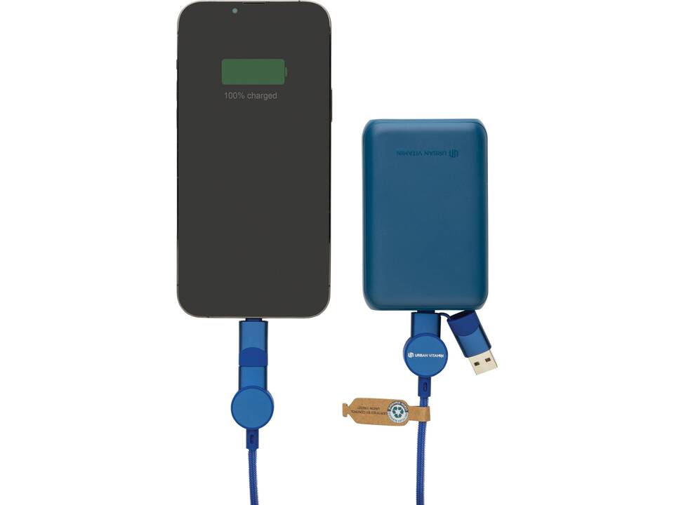 Oakland RCS recycled plastic 6-in-1 fast charging 45W cable 17