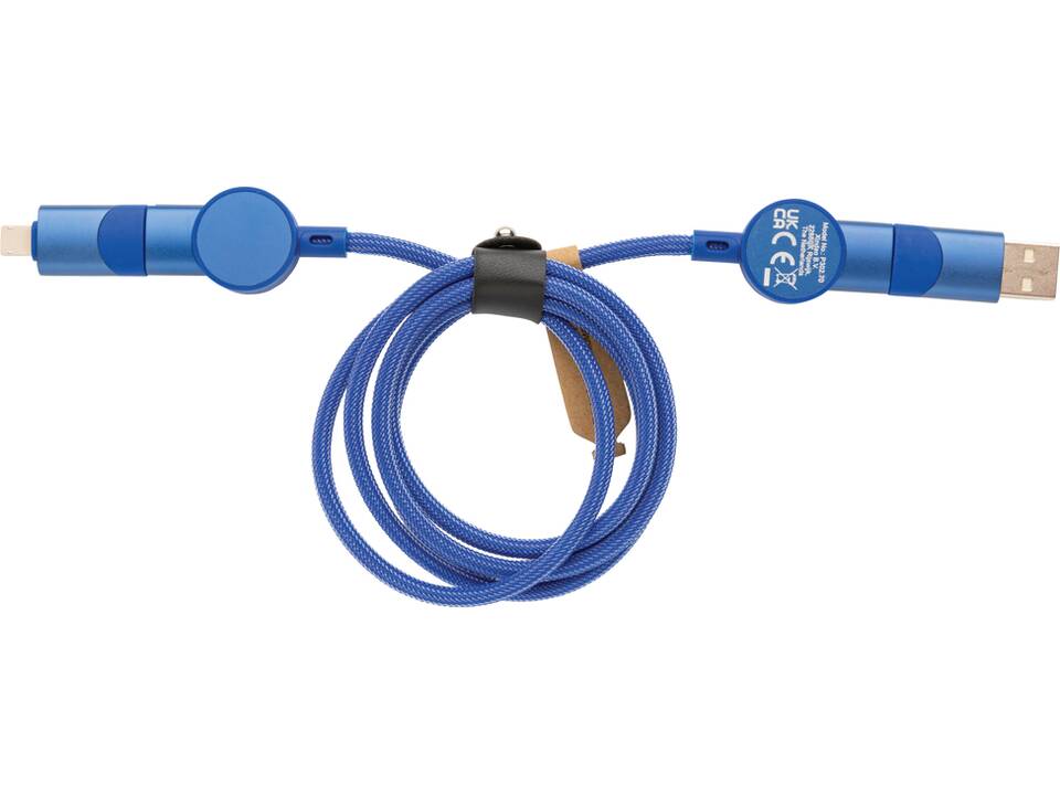 Oakland RCS recycled plastic 6-in-1 fast charging 45W cable 19