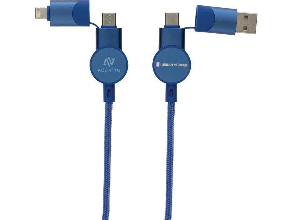 Oakland RCS recycled plastic 6-in-1 fast charging 45W cable 21