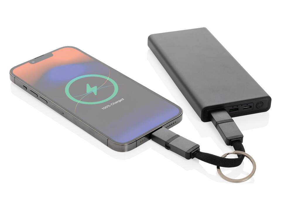 Terra recycled aluminum 4 in 1 60W fast charging cable 4