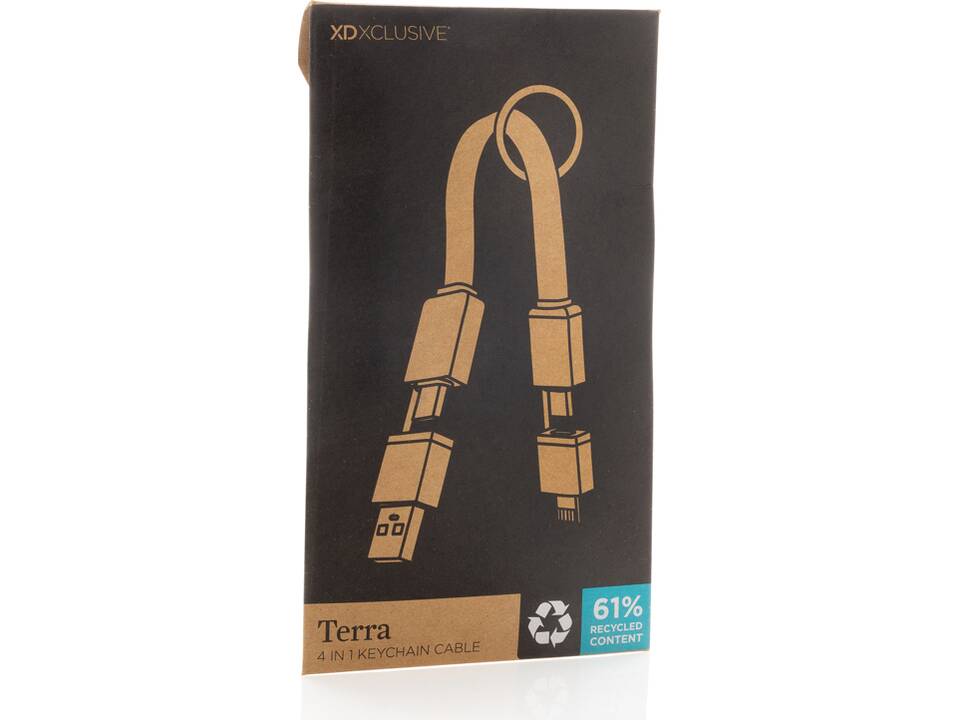 Terra recycled aluminum 4 in 1 60W fast charging cable 10