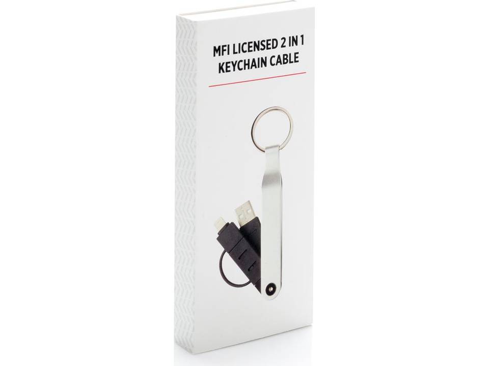 MFi licensed 2-in-1 keychain cable 4