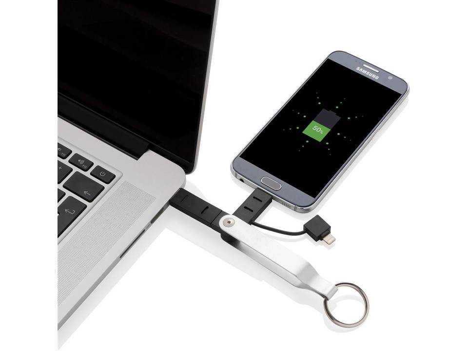 MFi licensed 2-in-1 keychain cable 9