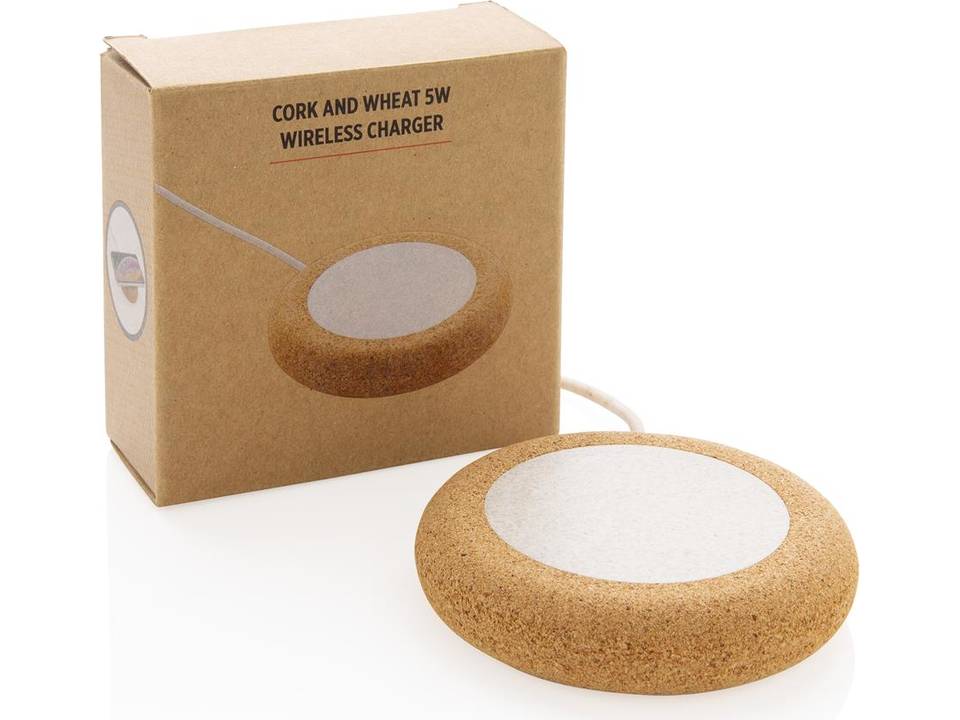 Cork and Wheat 5W wireless charger 4