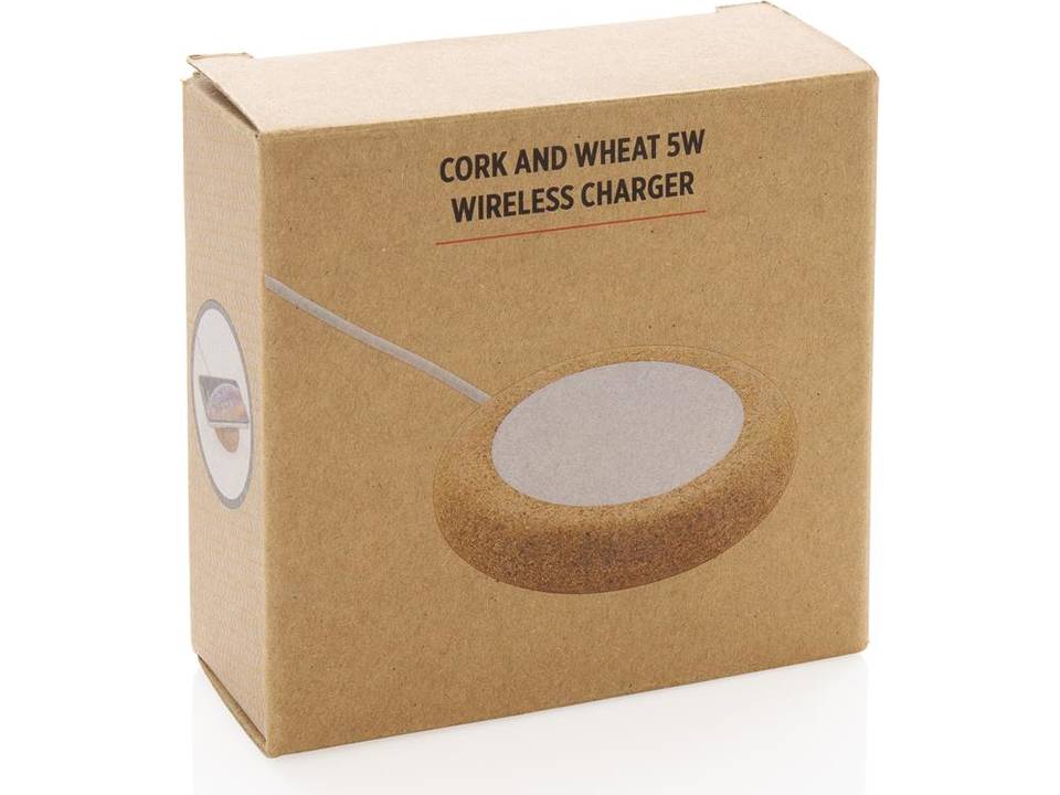 Cork and Wheat 5W wireless charger 5
