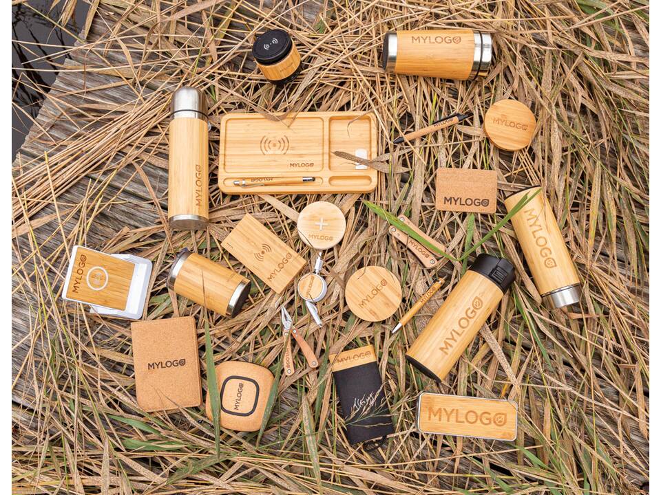 FSC®certified bamboo 5W wireless charger round 6