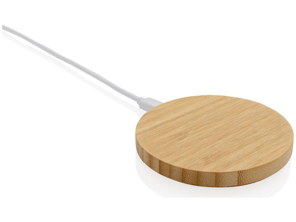 FSC® bamboo 15W wireless charger 3
