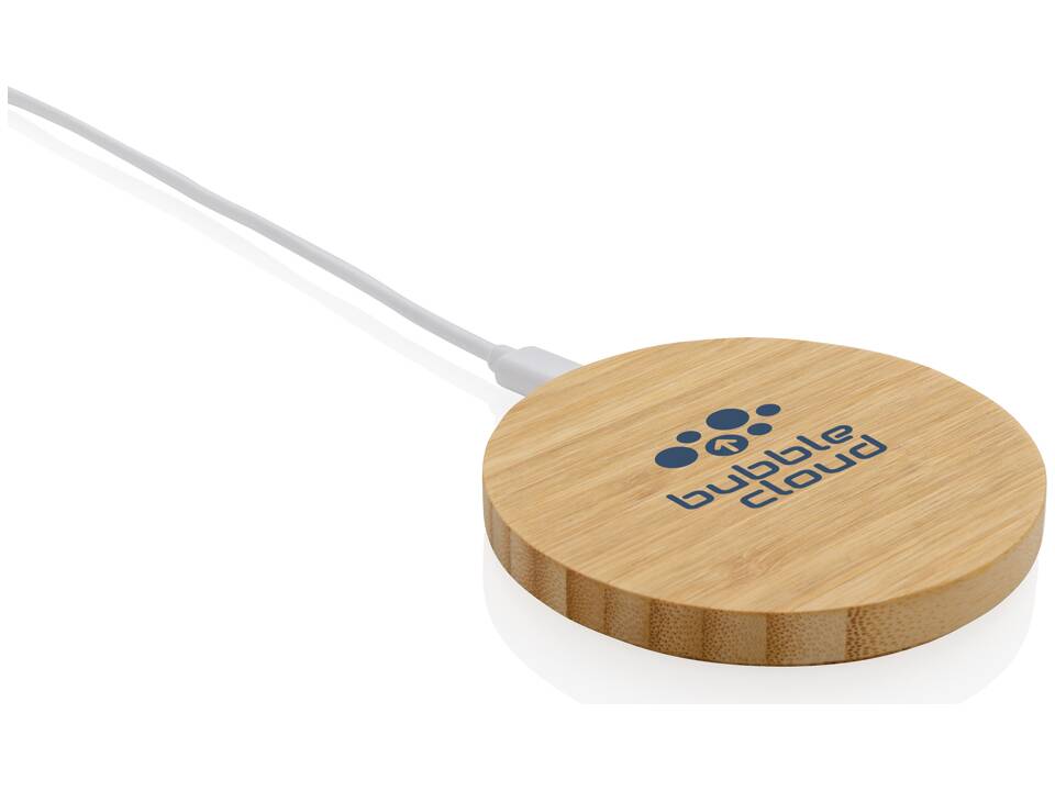 FSC® bamboo 15W wireless charger 4