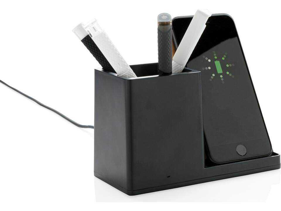 Ontario FSC® & RCS recycled plastic 10W wireless charger 1