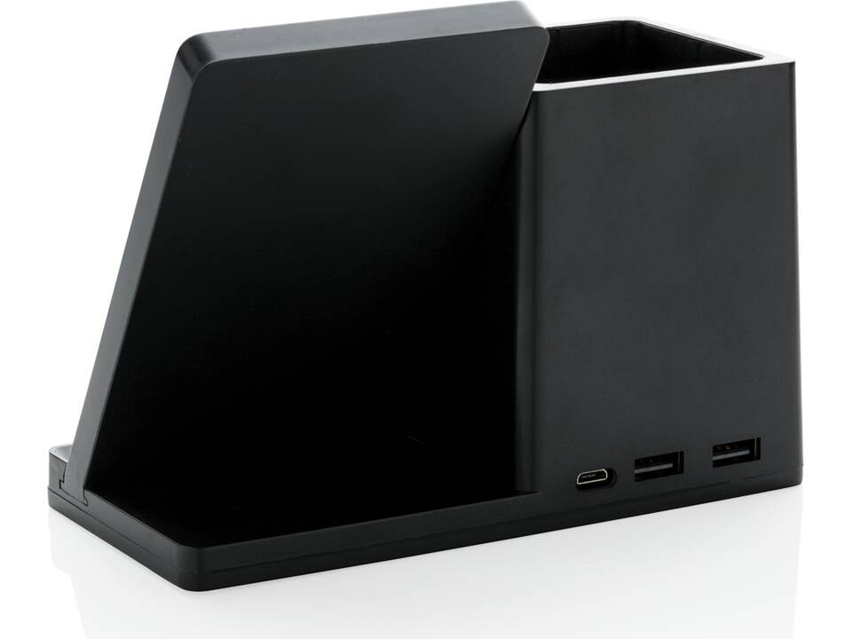 Ontario FSC® & RCS recycled plastic 10W wireless charger 4